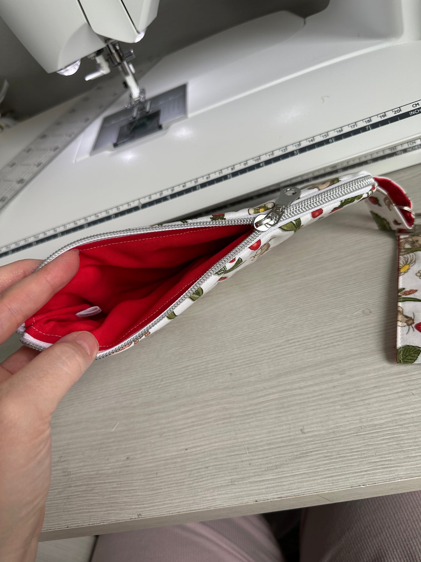 Phone wallet with wristlet 