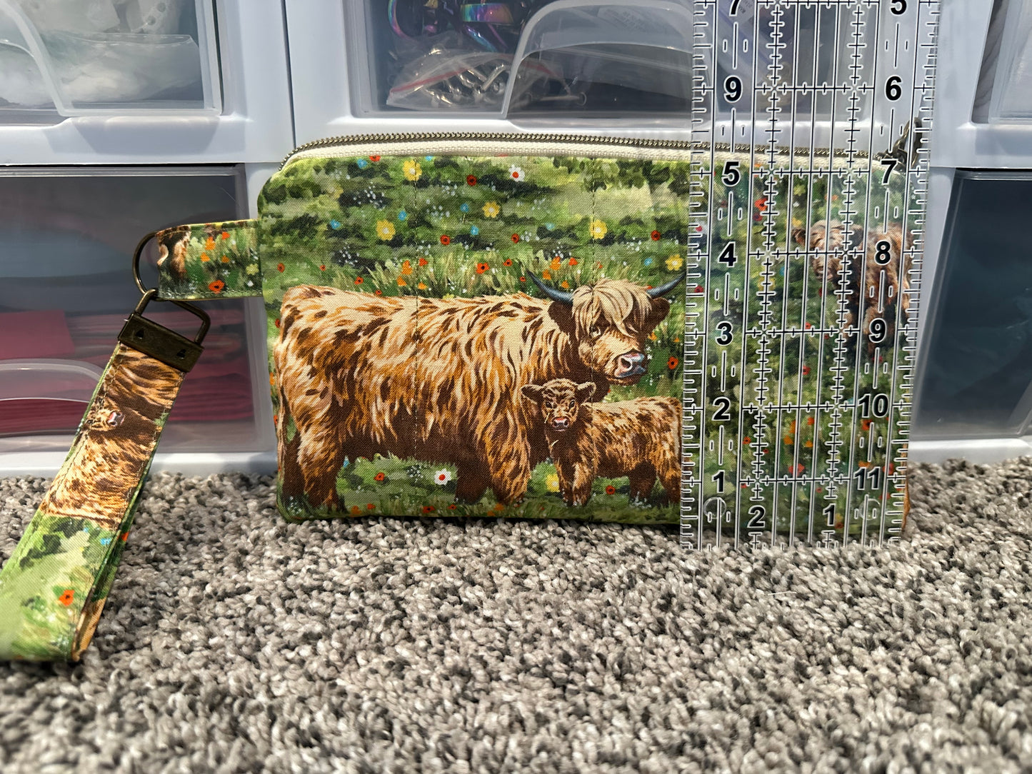 Phone wallet with wristlet