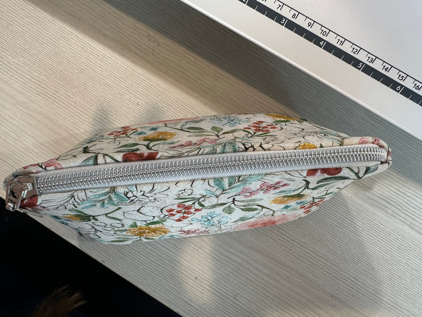 Sophisticated pouch in “Wedding Fabric”