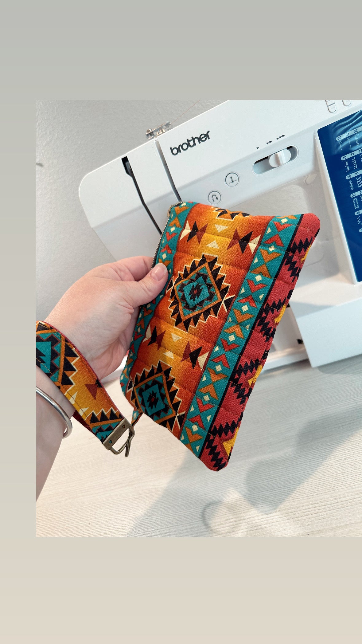 Pouch with matching wristlet