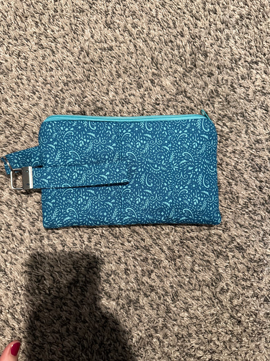 Phone wallet with wristlet