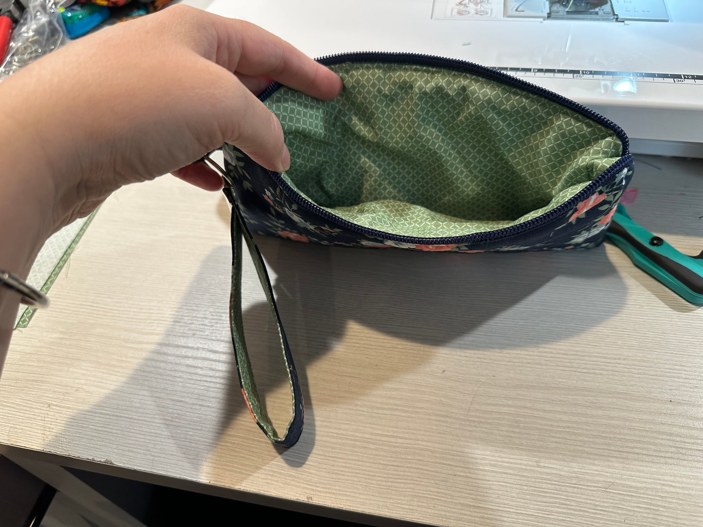 Imperfect Pouch with matching wristlet