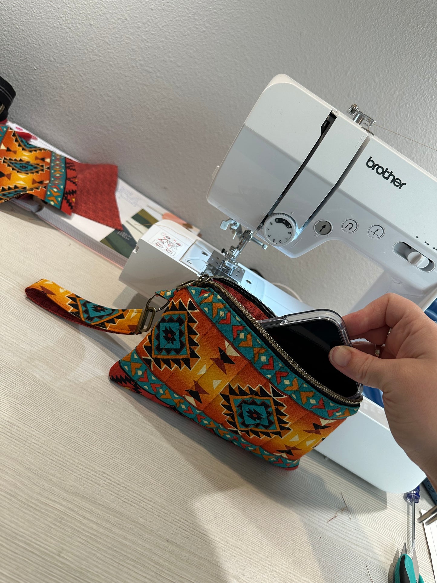 Pouch with matching wristlet