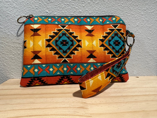 Pouch with matching wristlet