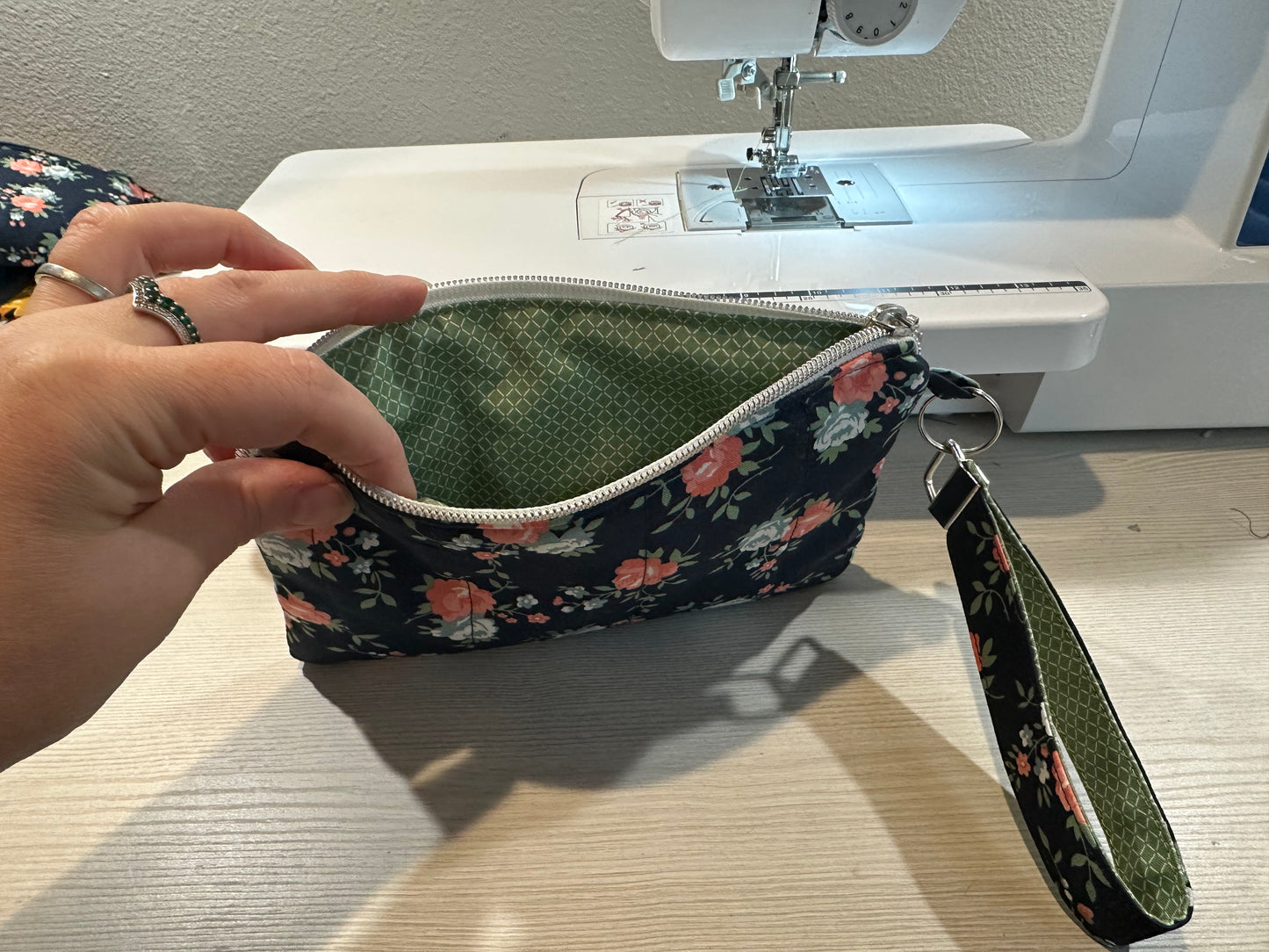 Pouch with matching wristlet