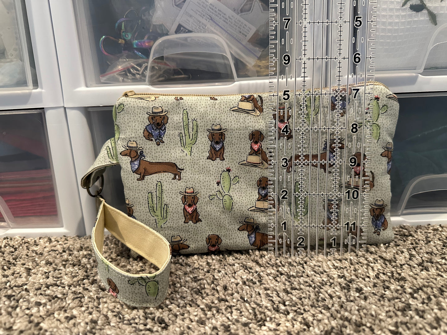 Phone wallet with wristlet