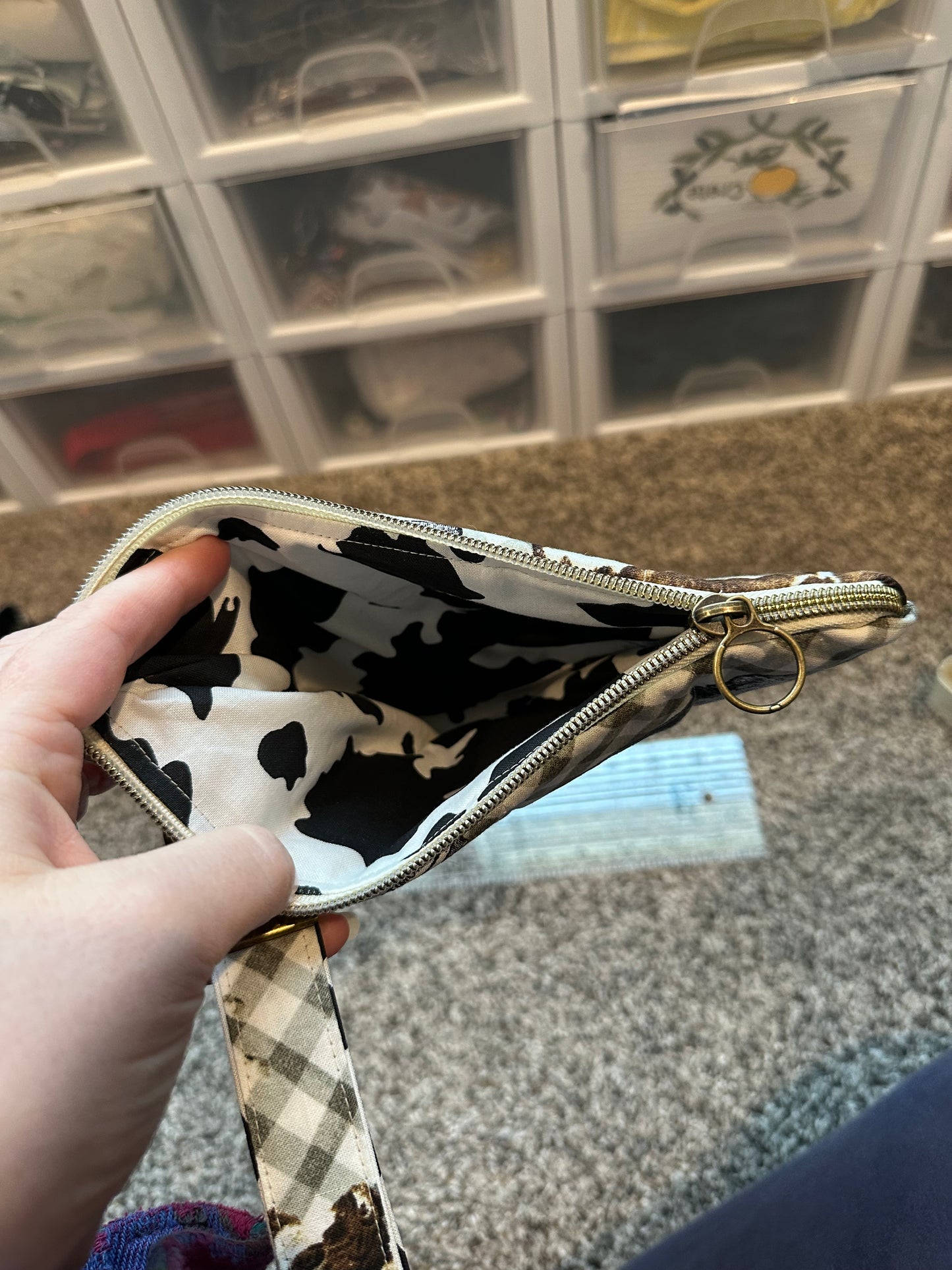 Phone wallet with wristlet