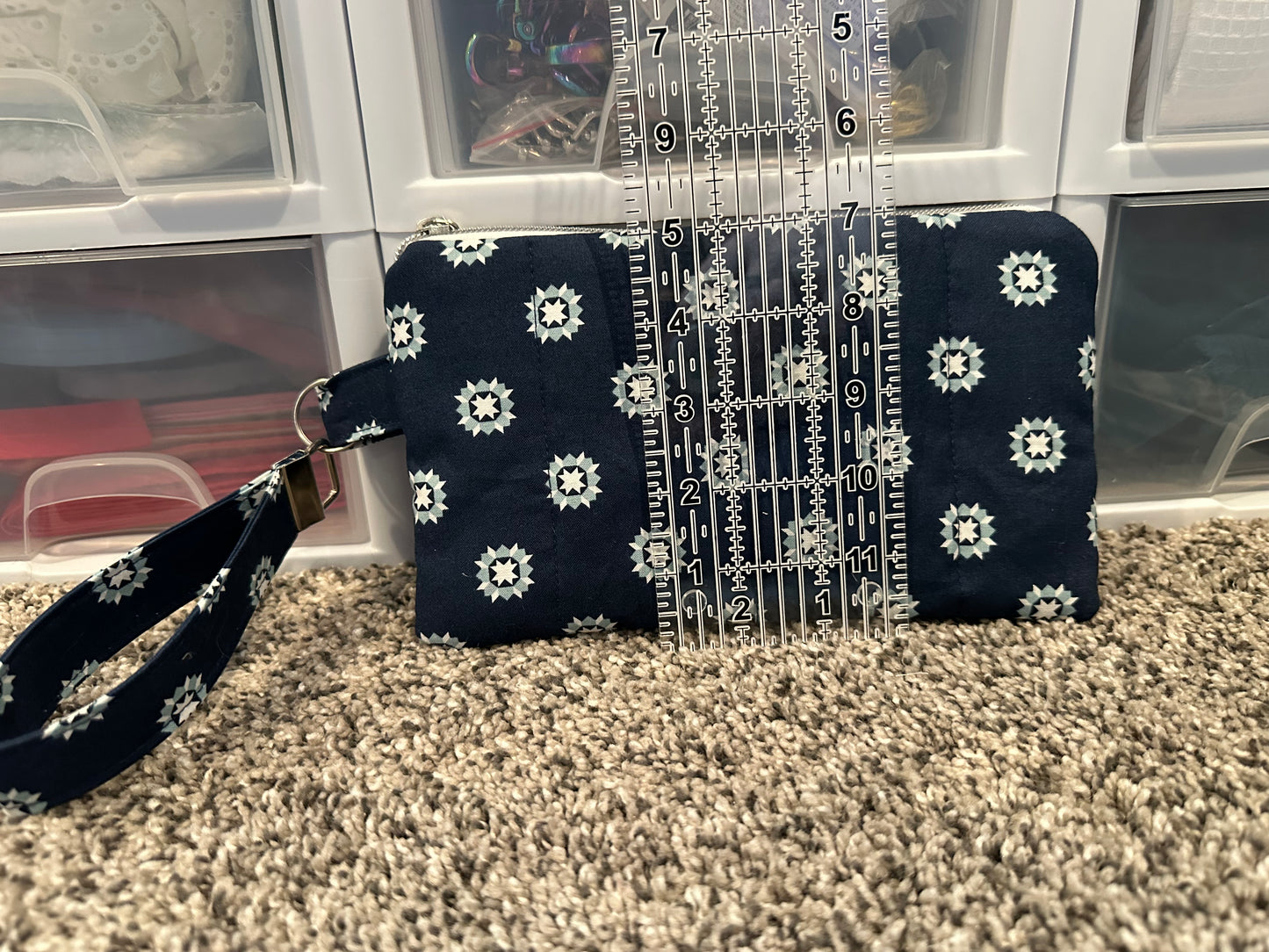 Phone wallet with wristlet